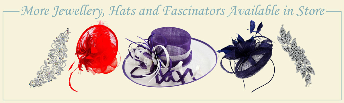 Hats-Fascinators-and-Jewellery - A stunning collection of wedding dresses, bridal gowns, prom dresses, mothers outfits and bridesmaids, Victoria Ann Bridal